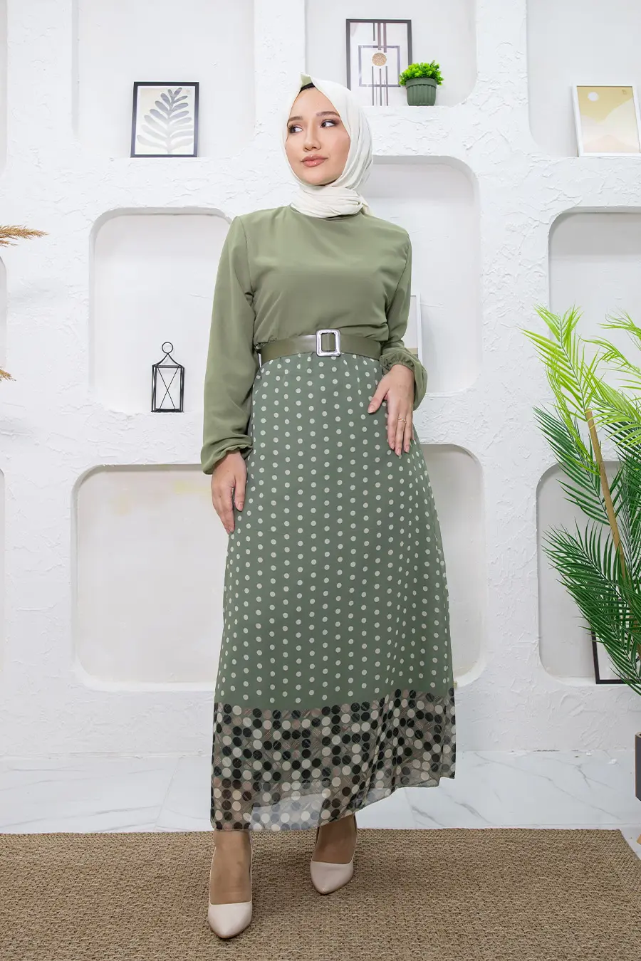 New Season Skirt Polka Dot Hijab Dress