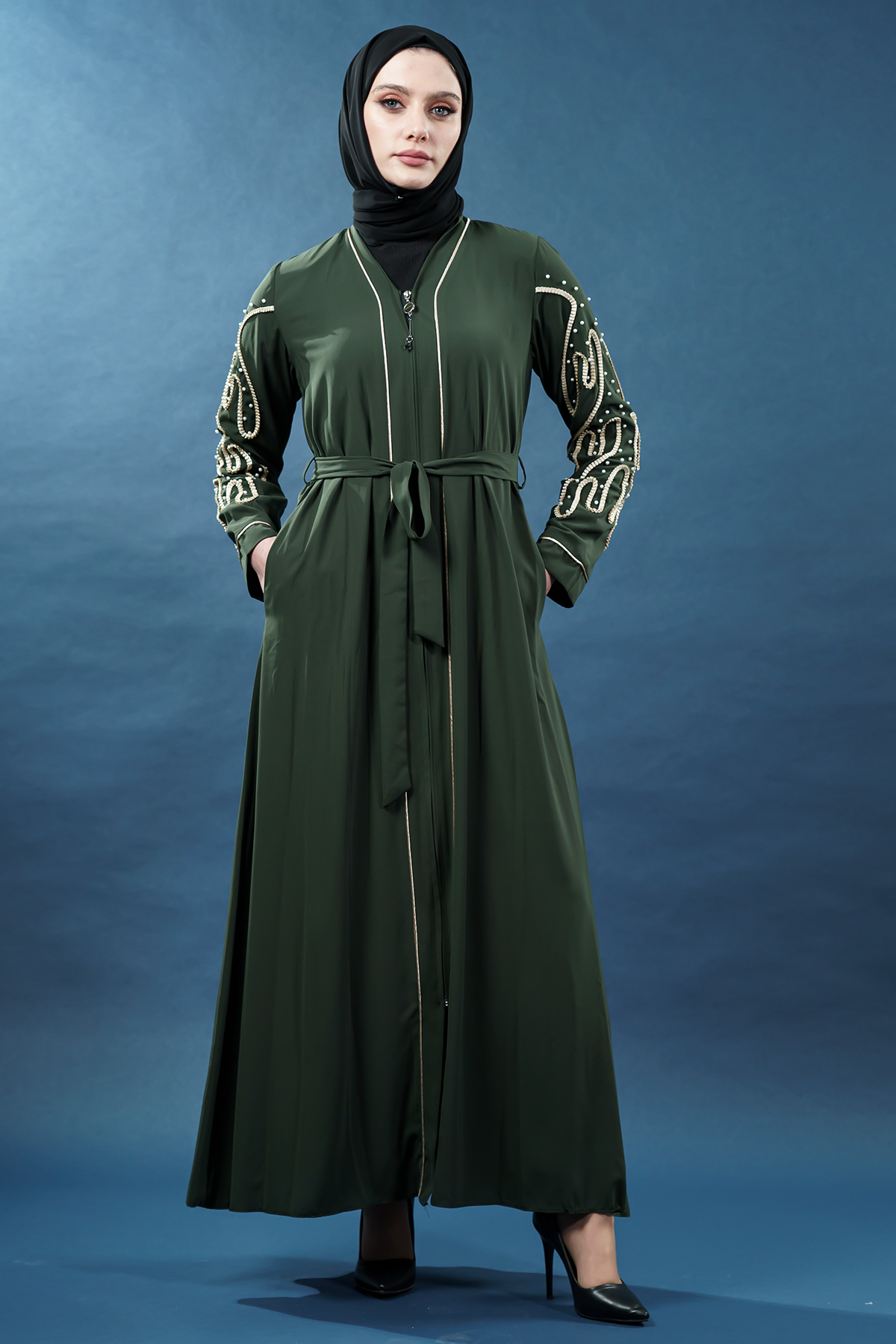 New Season Special Design Pearled Abaya