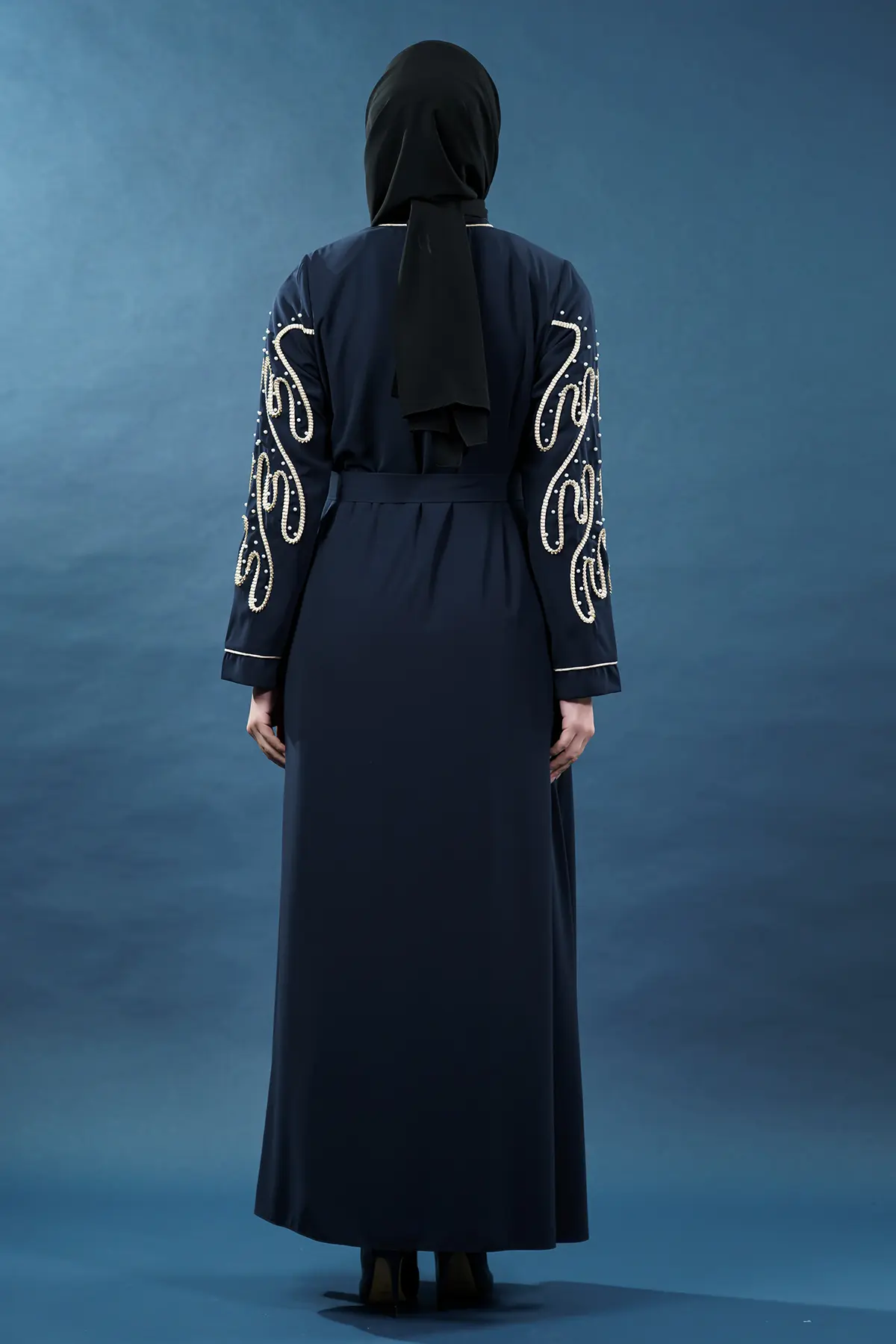 New Season Special Design Pearled Abaya-detail