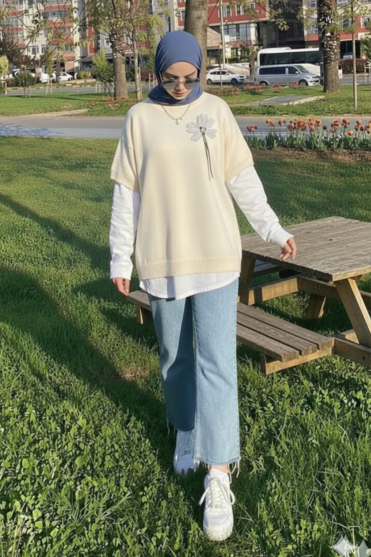 Oversized Ribbed Knit Sweater