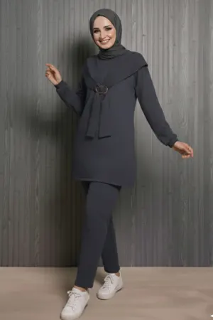 Oysho Two-piece Set With Buckle Detail