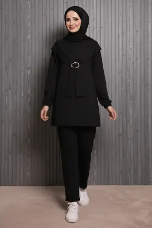 Oysho Two-piece Set With Buckle Detail