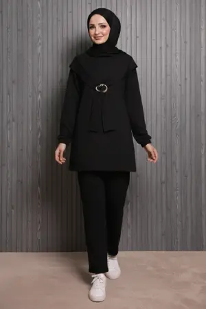 Oysho Two-piece Set With Buckle Detail