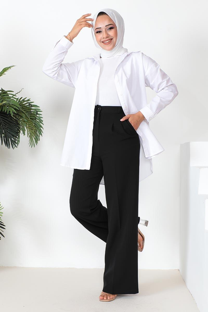 Palazzo Trousers Black