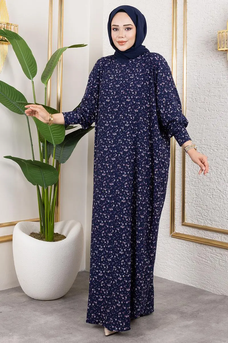 Patterned Crepe Dress-detail