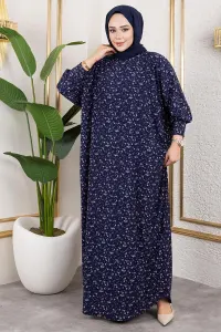 Patterned Crepe Dress