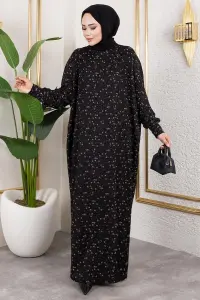 Patterned Crepe Dress