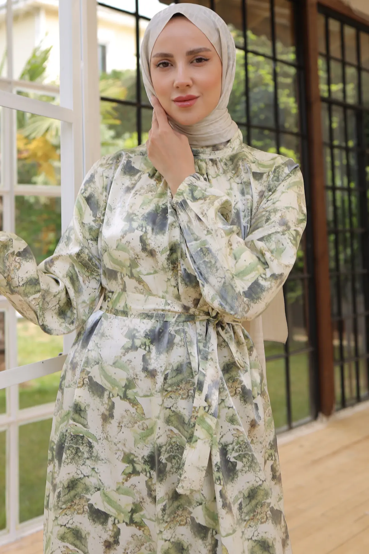 Patterned Dress-detail