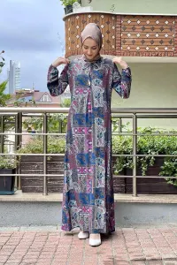 Patterned Hijab Dress