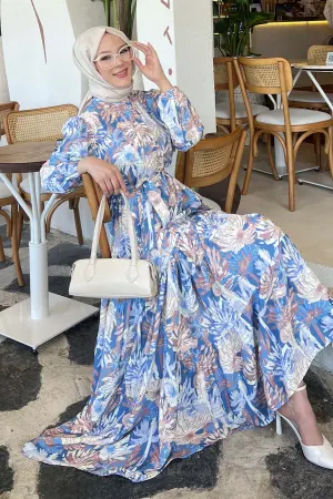 Patterned Hijab Dress