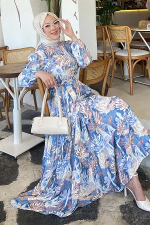 Patterned Hijab Dress