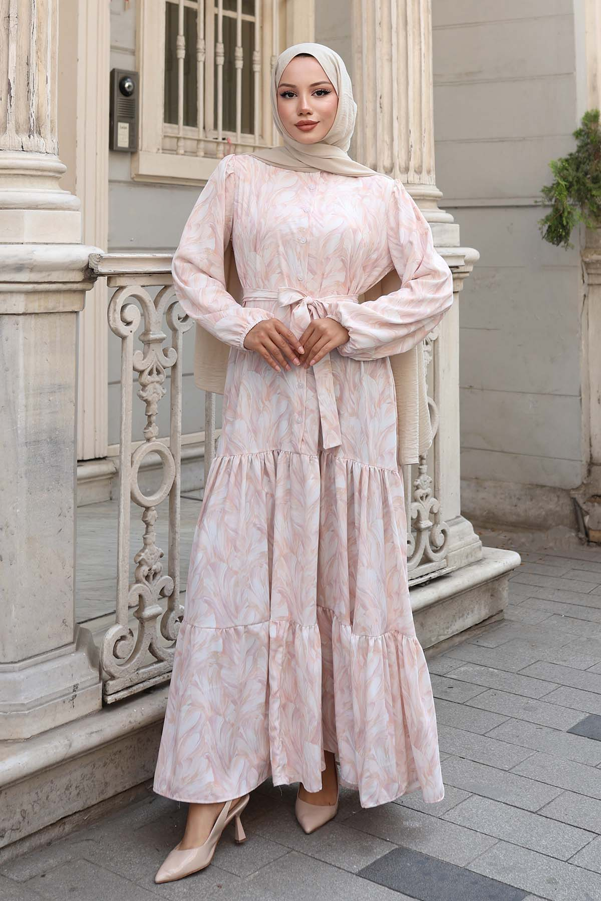 Patterned Hijab Dress