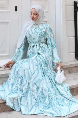 Patterned Hijab Dress