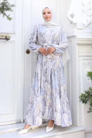 Patterned Hijab Dress