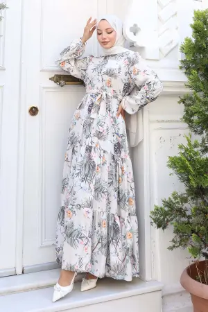 Patterned Hijab Dress