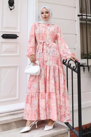 Patterned Hijab Dress