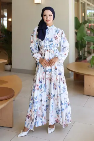 Patterned Hijab Dress