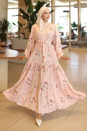 Patterned Hijab Dress