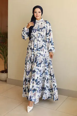 Patterned Hijab Dress
