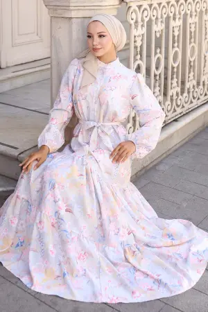 Patterned Hijab Dress