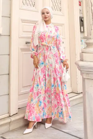 Patterned Hijab Dress