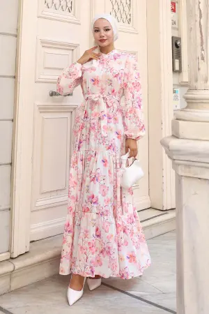 Patterned Hijab Dress