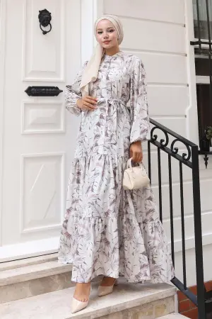 Patterned Hijab Dress