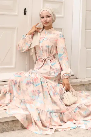 Patterned Hijab Dress