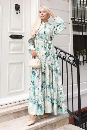 Patterned Hijab Dress
