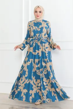 Patterned Hijab Dress