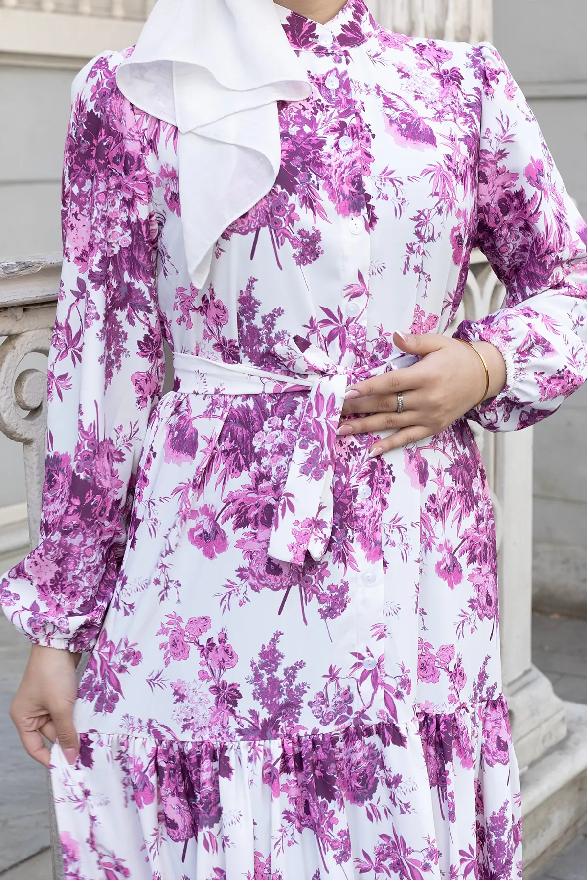 Patterned Hijab Jessica Dress-detail