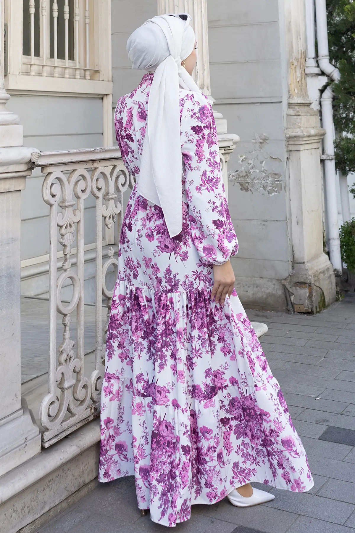Patterned Hijab Jessica Dress-detail