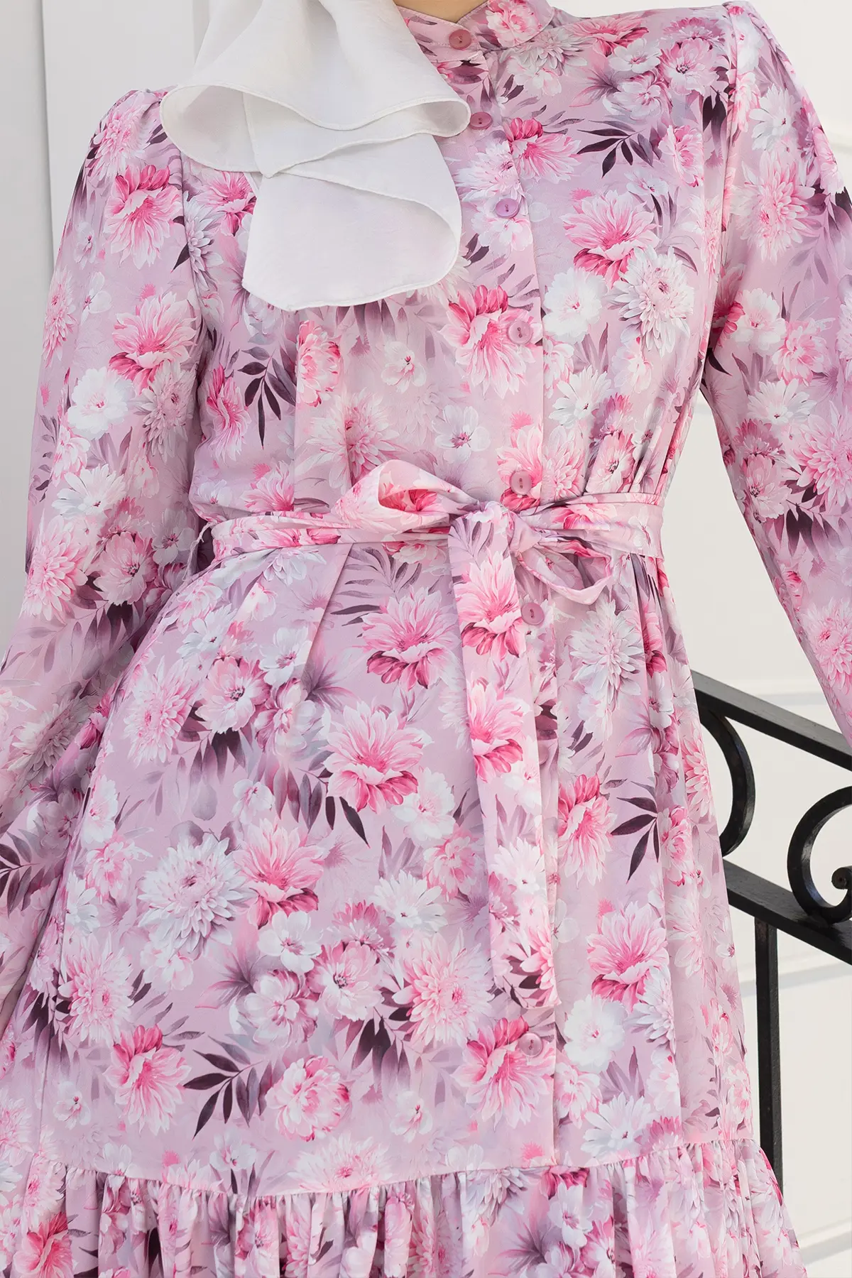 Patterned Hijab Jessica Dress-detail