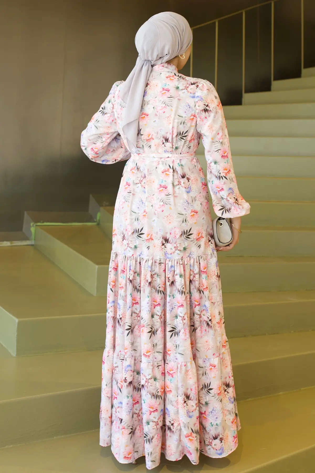 Patterned Hijab Jessica Dress-detail