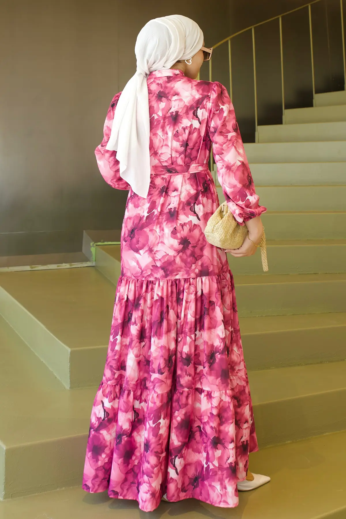 Patterned Hijab Jessica Dress-detail
