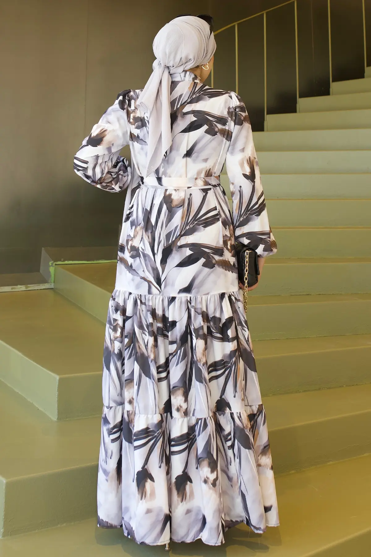 Patterned Hijab Jessica Dress-detail