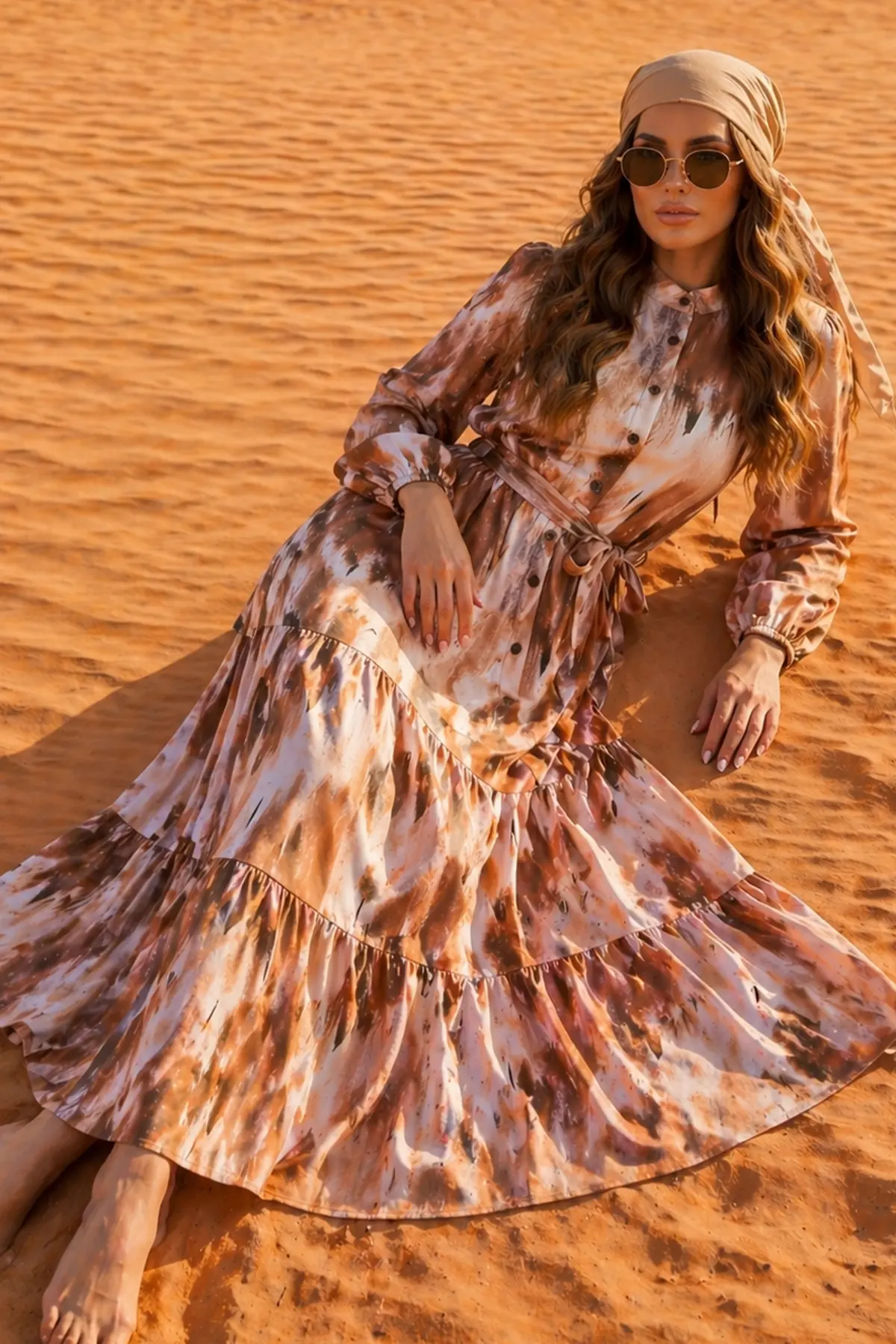Patterned Hijab Jessica Dress-detail