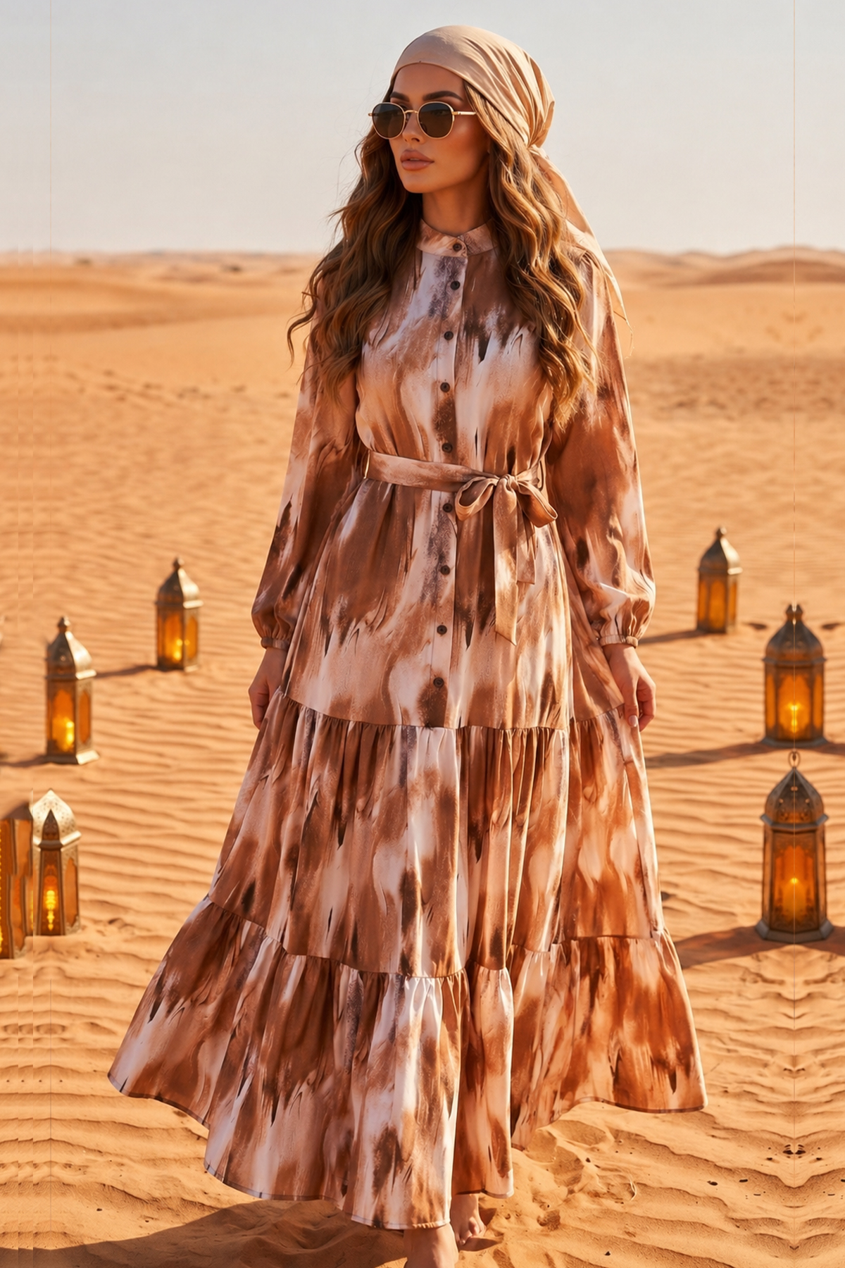 Patterned Hijab Jessica Dress