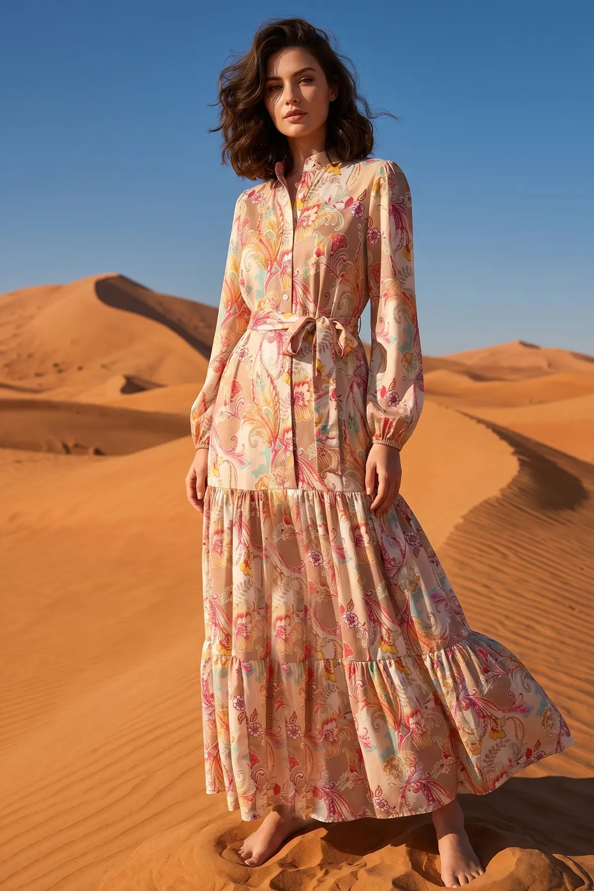 Patterned Hijab Jessica Dress-detail