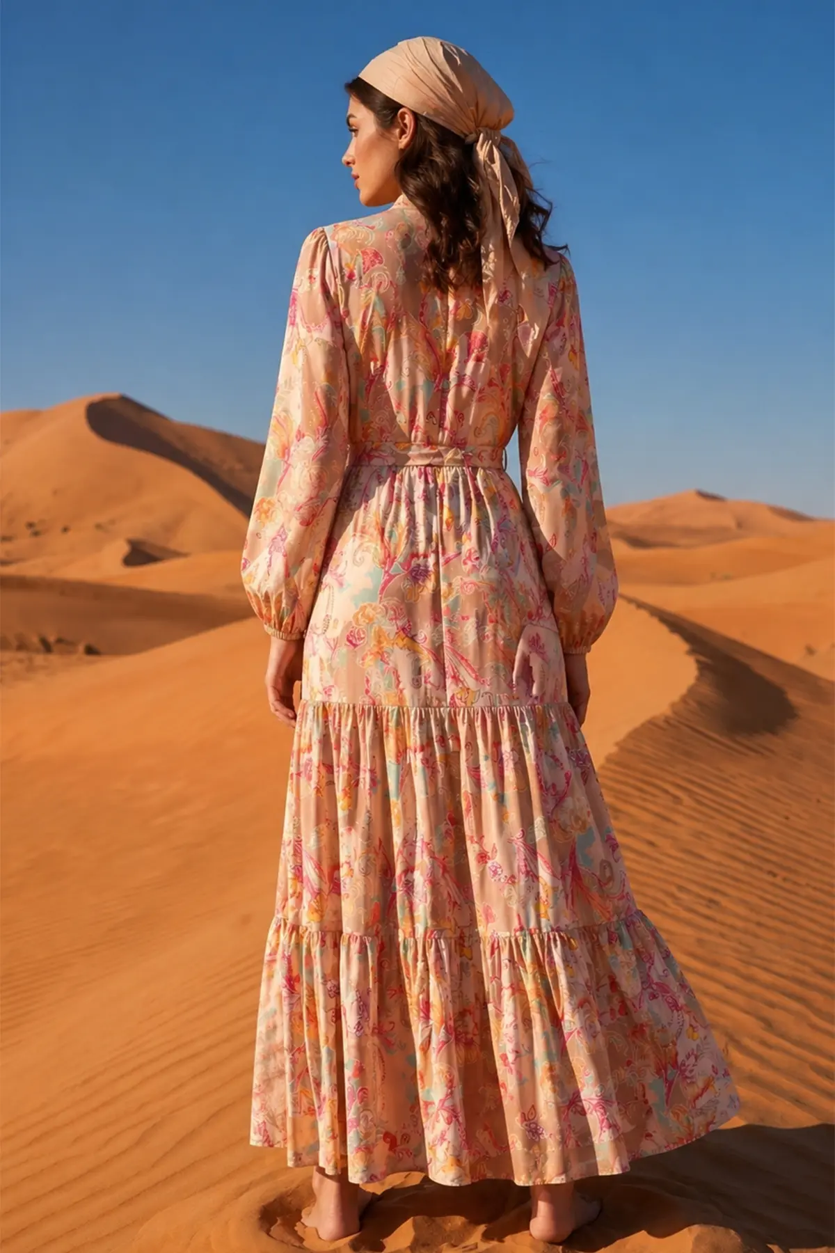 Patterned Hijab Jessica Dress-detail
