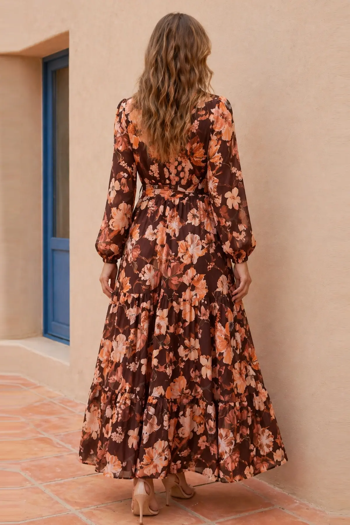 Patterned Hijab Jessica Dress-detail
