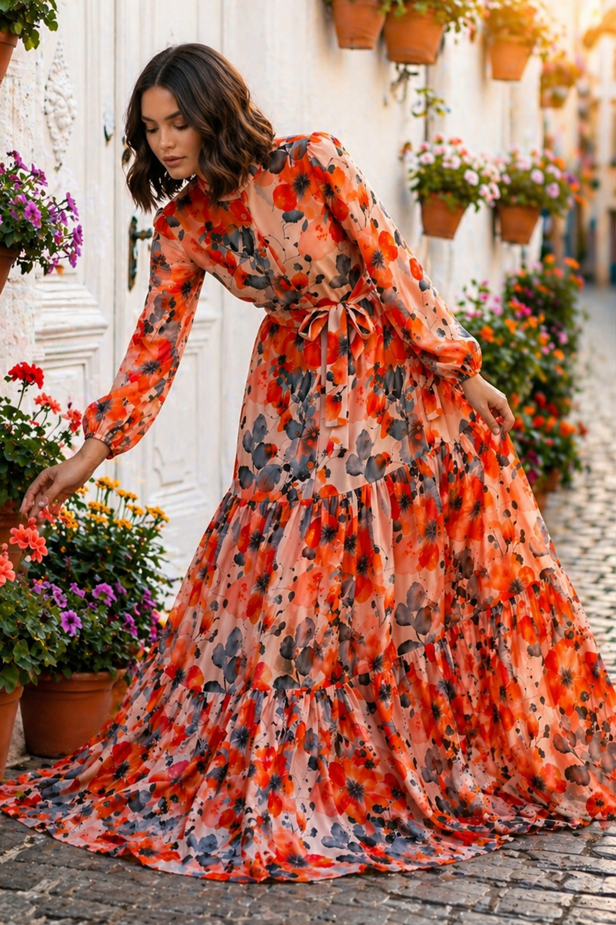 Patterned Hijab Jessica Dress