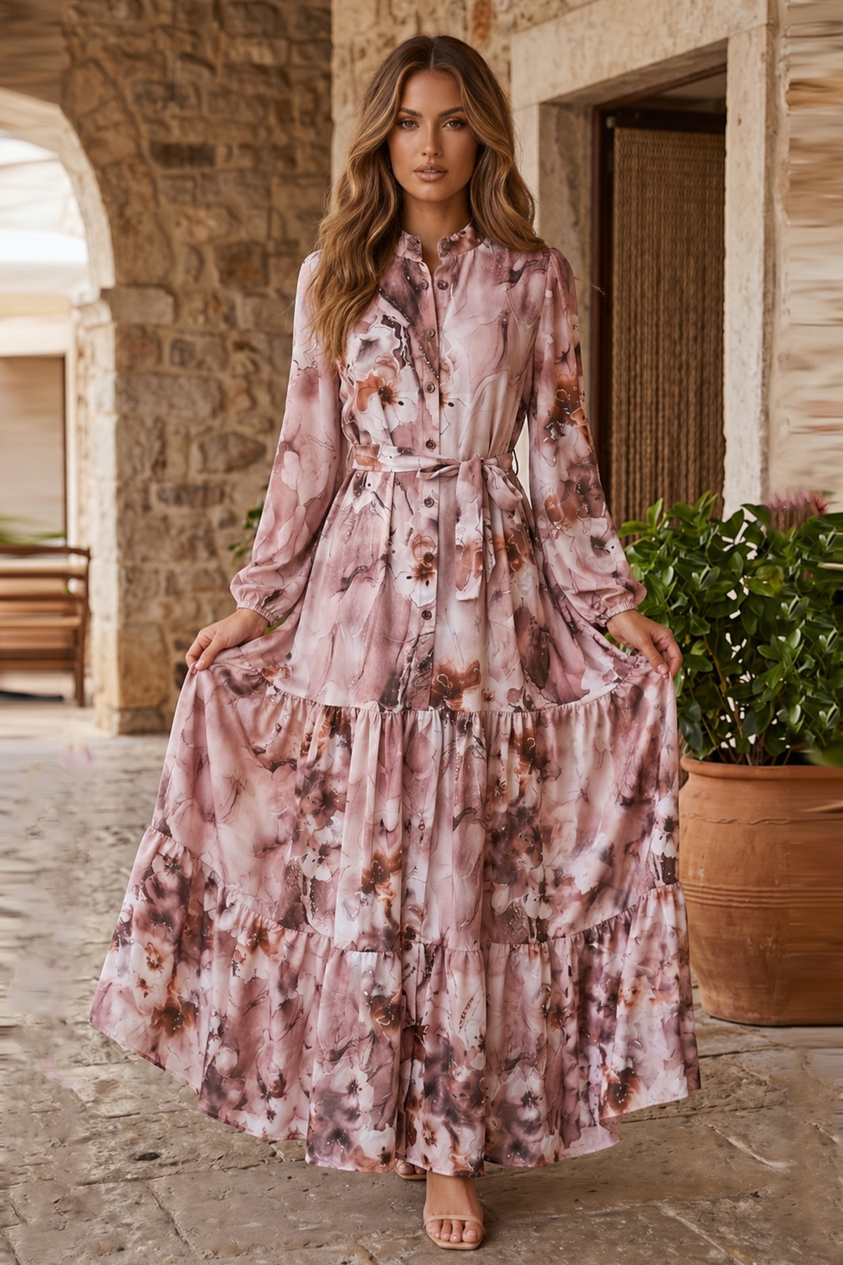 Patterned Hijab Jessica Dress