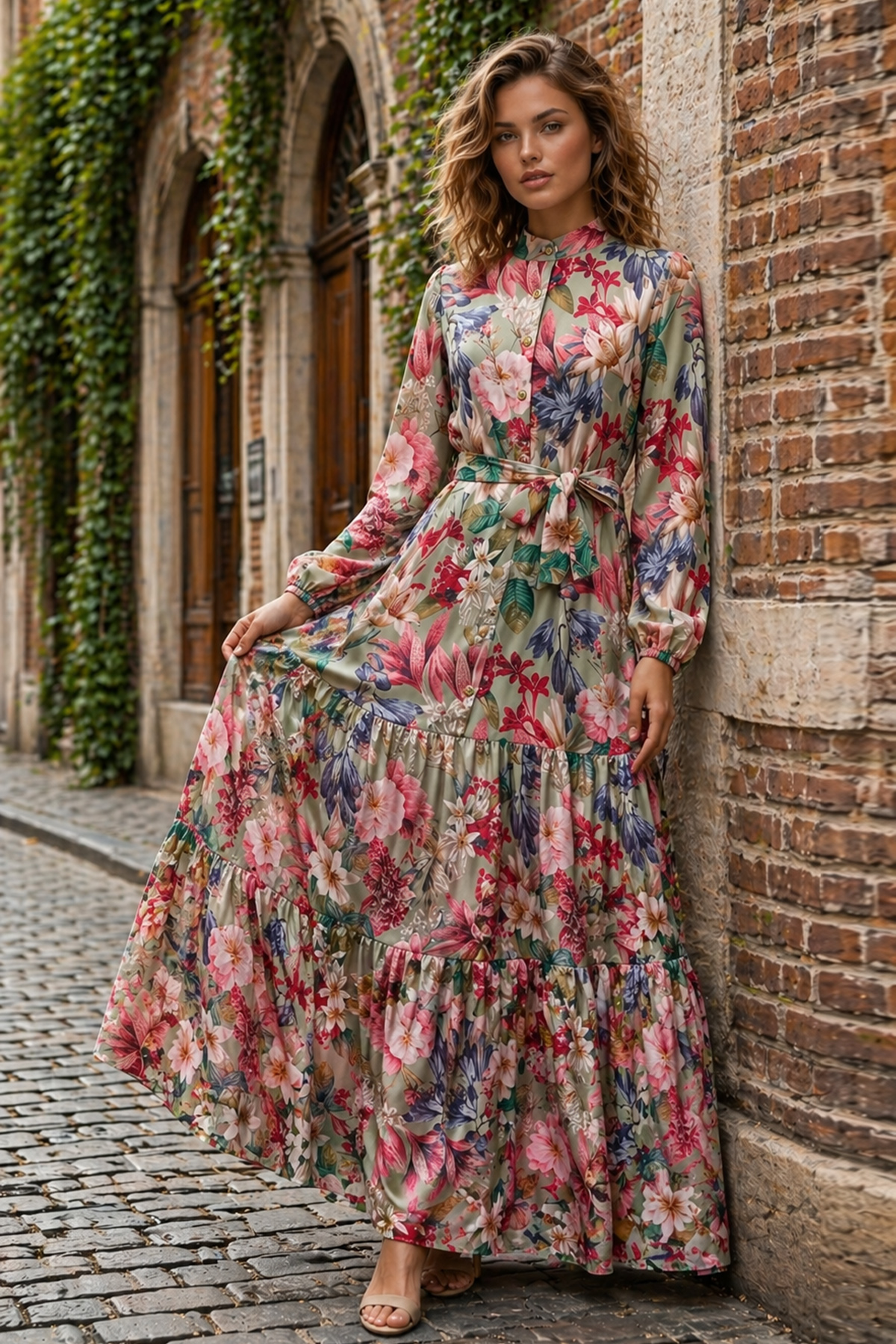 Patterned Hijab Jessica Dress