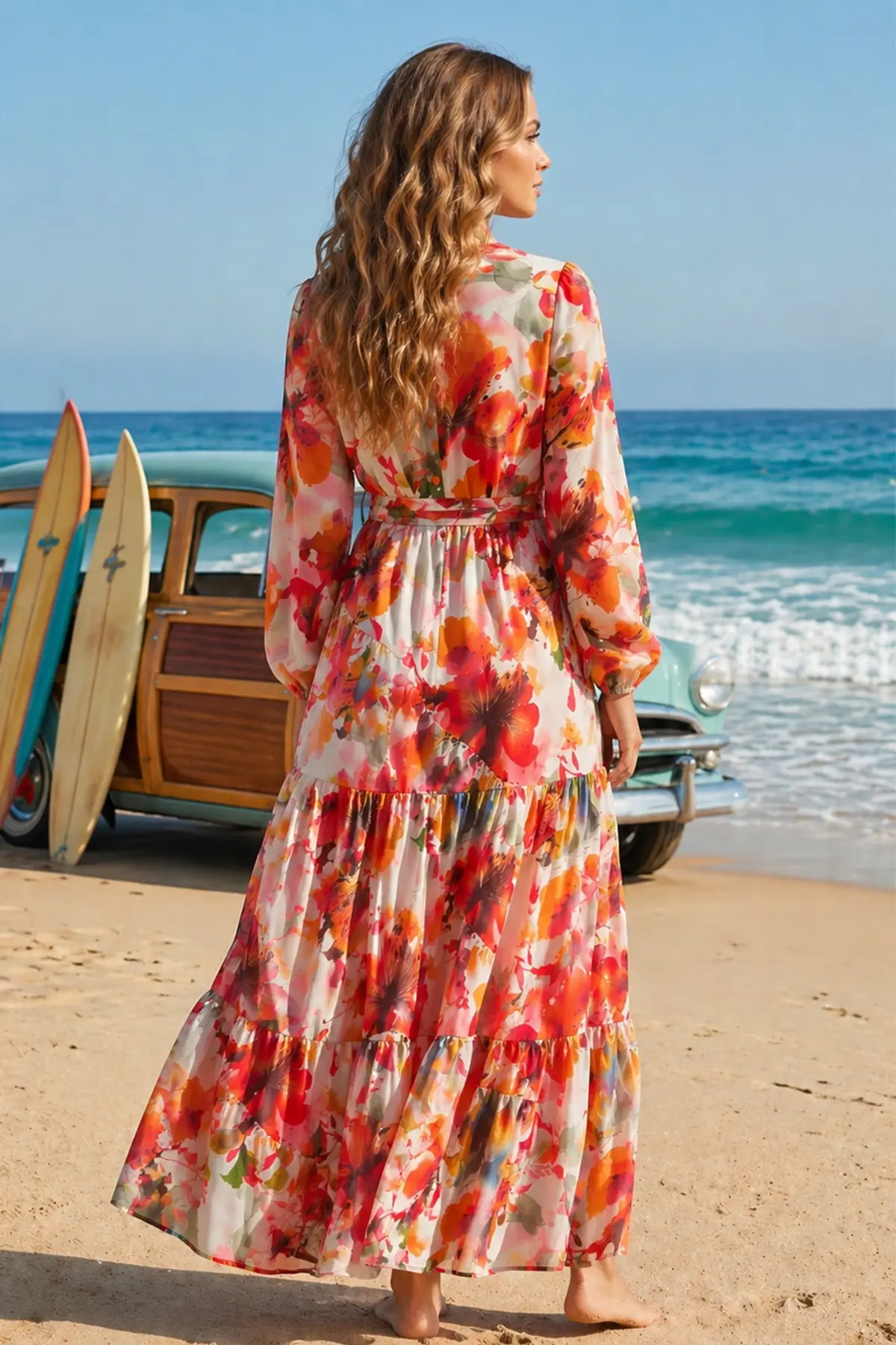 Patterned Hijab Jessica Dress-detail