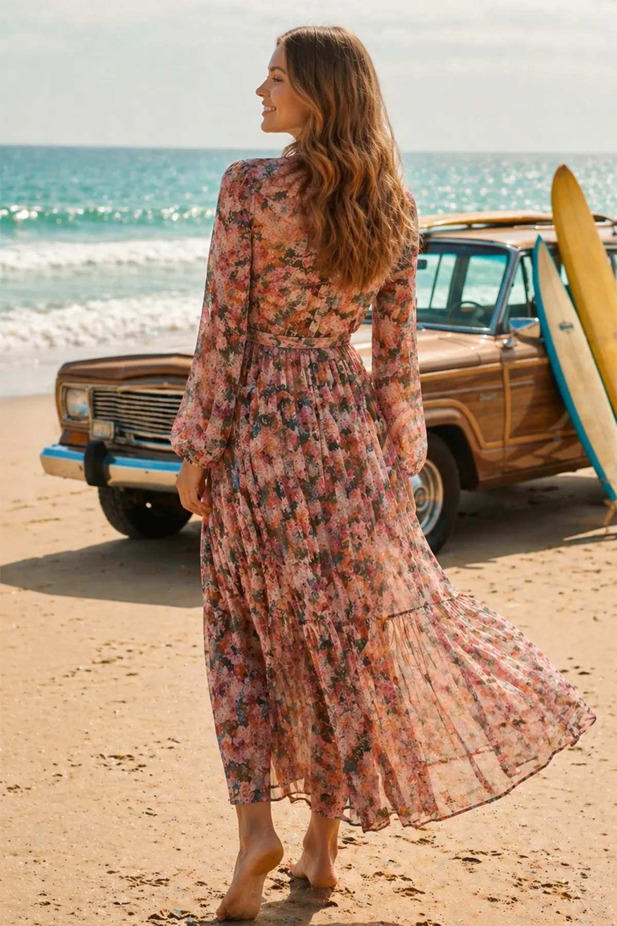 Patterned Hijab Jessica Dress-detail