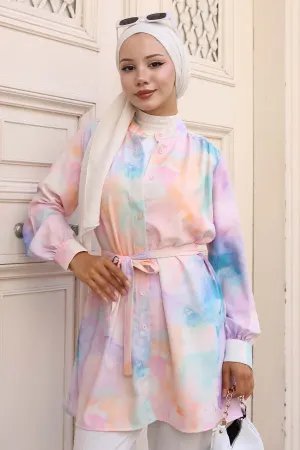 Patterned Hijab Shirt