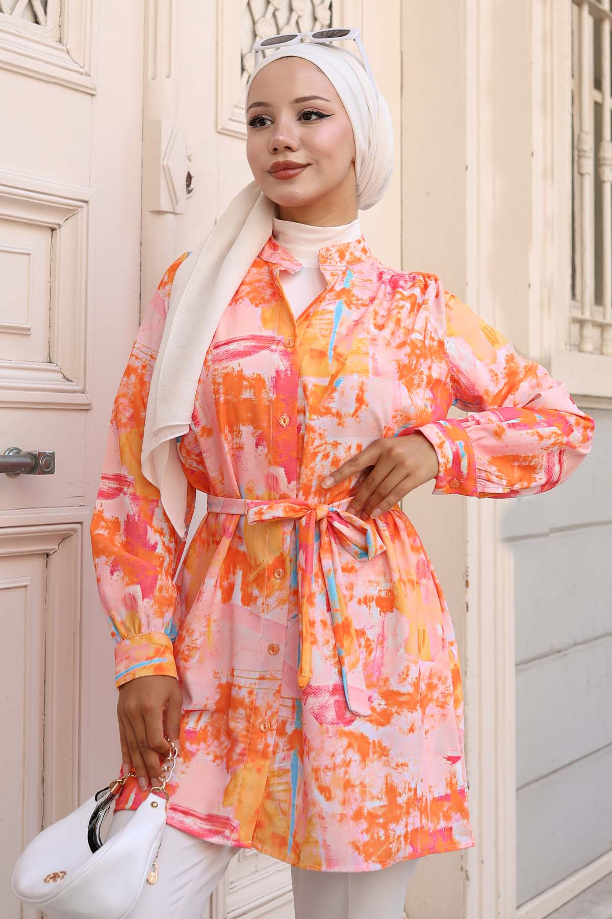 Patterned Hijab Shirt