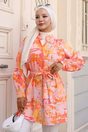 Patterned Hijab Shirt