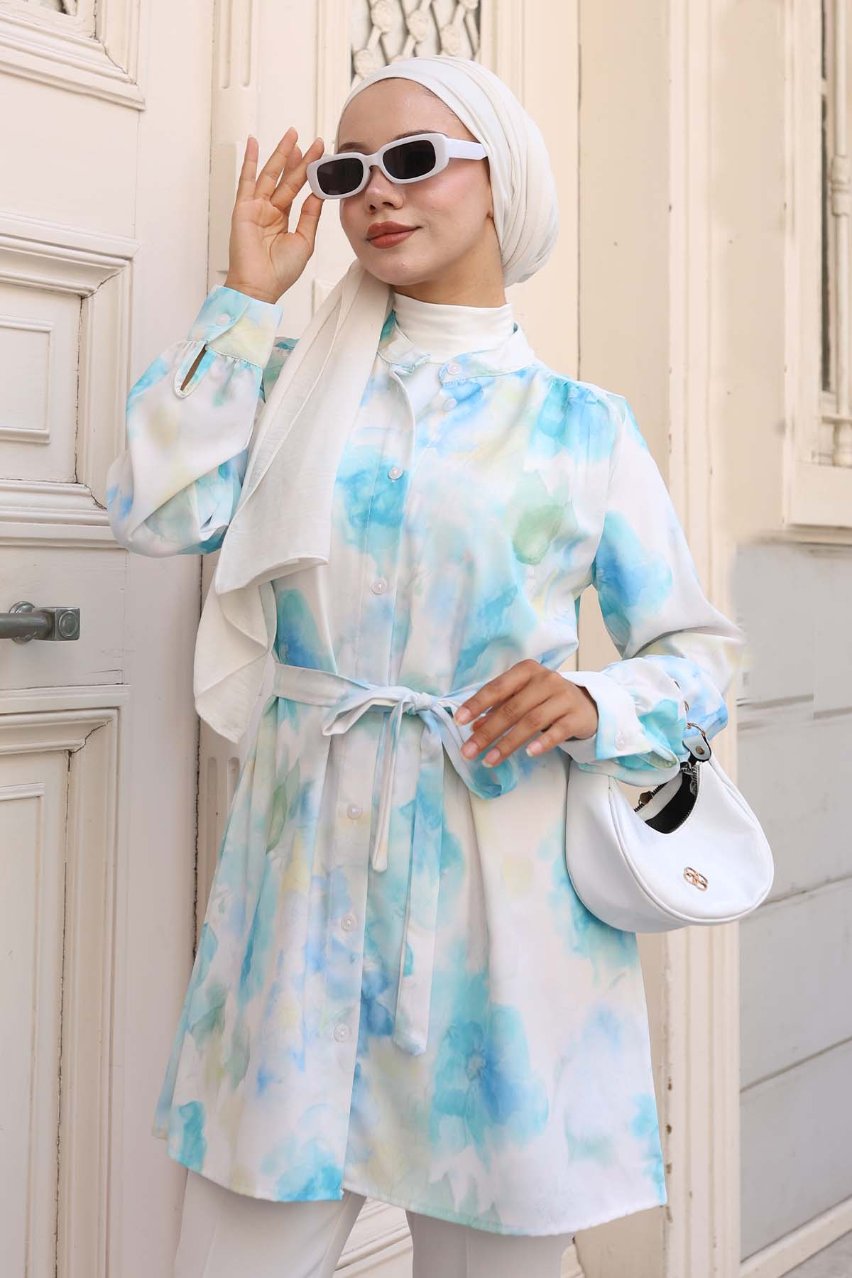 Patterned Hijab Shirt